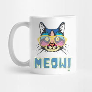 Swag of colorful cat Mug